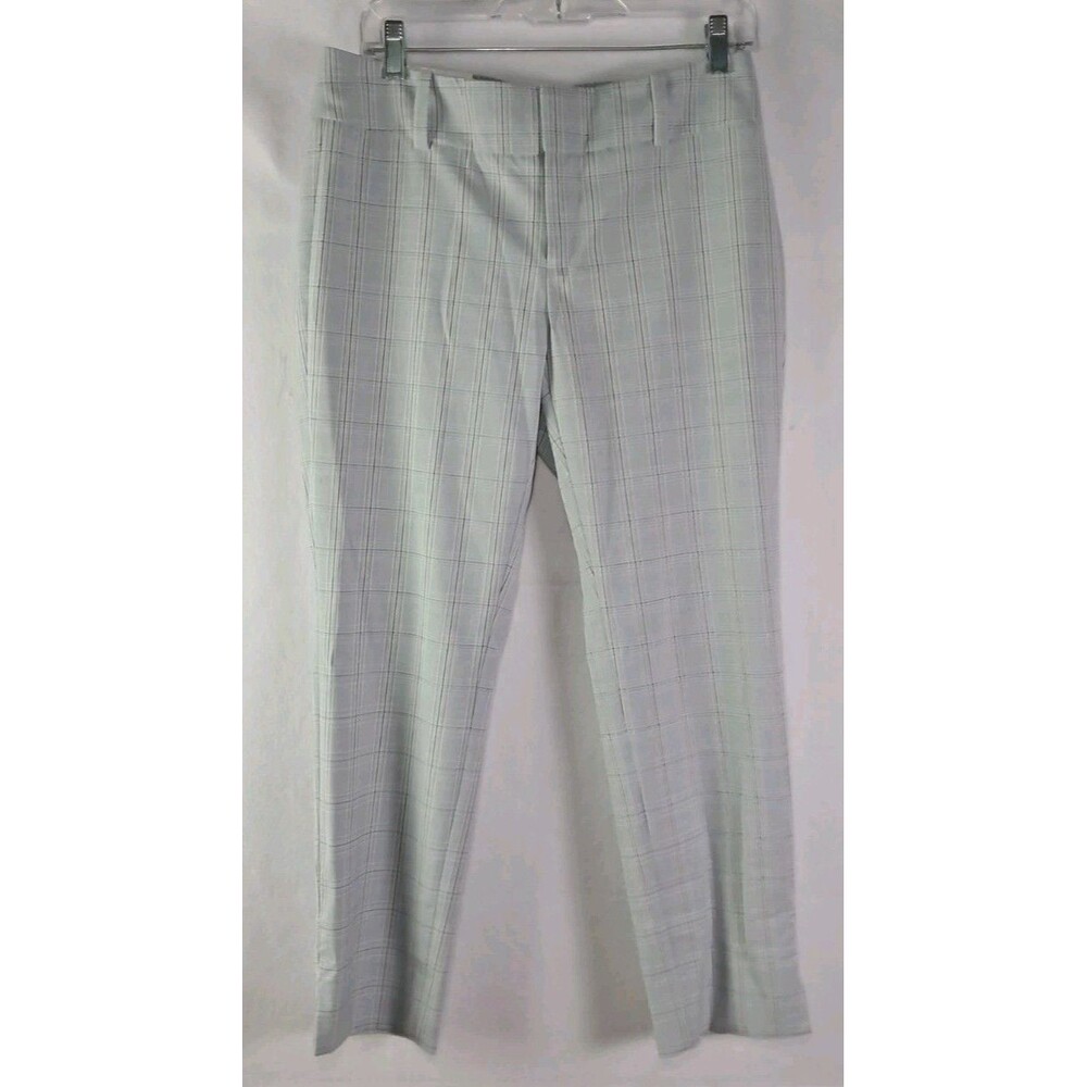 Calvin Klein Modern Ankle Pant Womens Size 6 Gray Plaid 33x27 Career Business